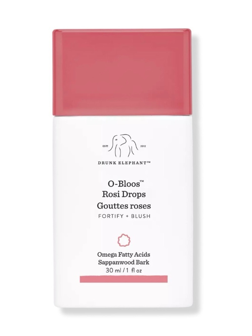 DRUNK ELEPHANT O-Bloos Rosi Blush Drops - NEW NIB